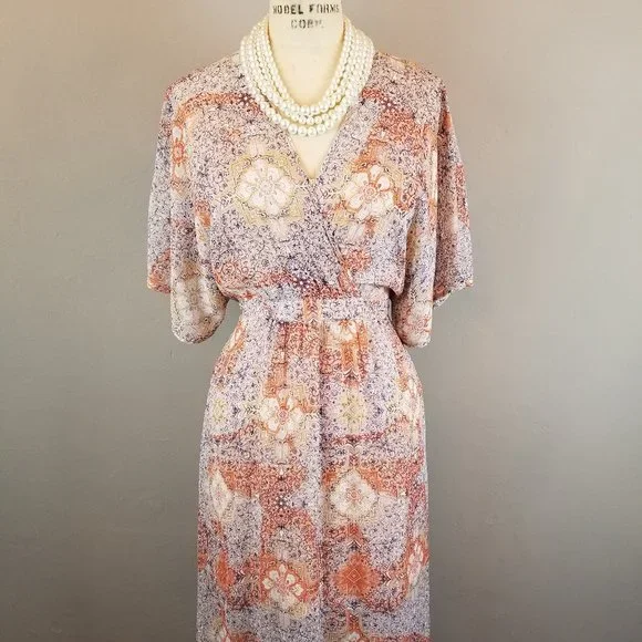 maxi dress navy print Navy Maxi Dress with Floral Print